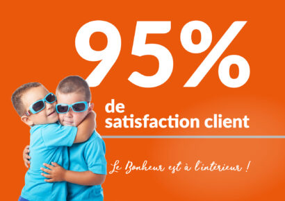 95% de satisfaction clients